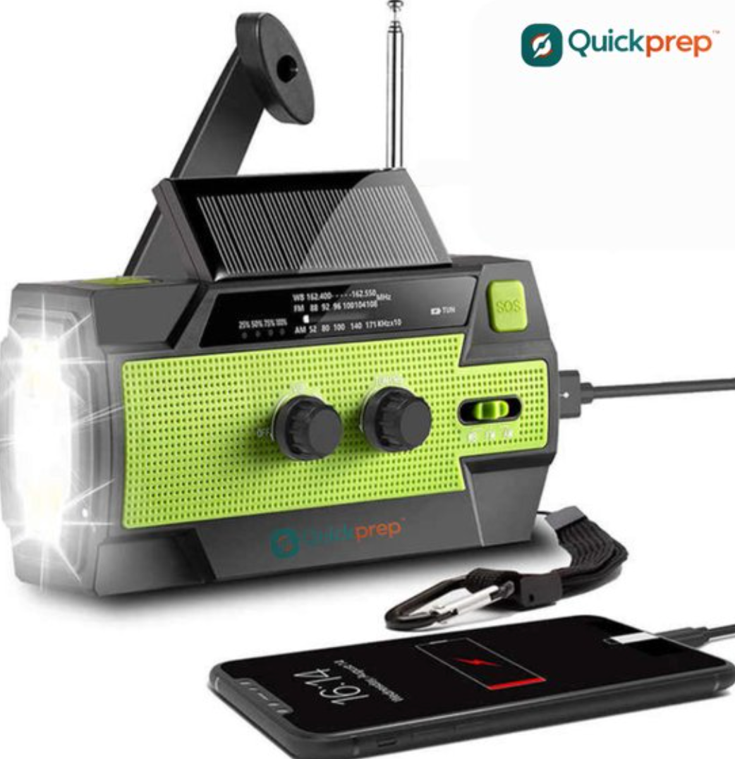 QuickPrep Noodradio - Opwindbare radio