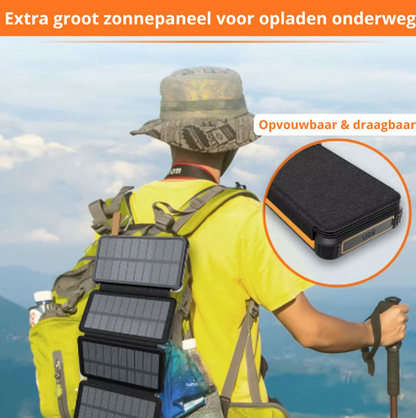 Solar Powerbank 20.000mAh – 4 Zonnepanelen
